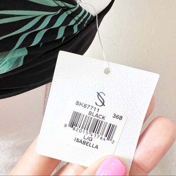 SKYE ISABELLA FLORAL LEAF BIKINI SWIMMING WOMEN TOP BRAND NEW SIZE LARGE - Picture 6 of 7